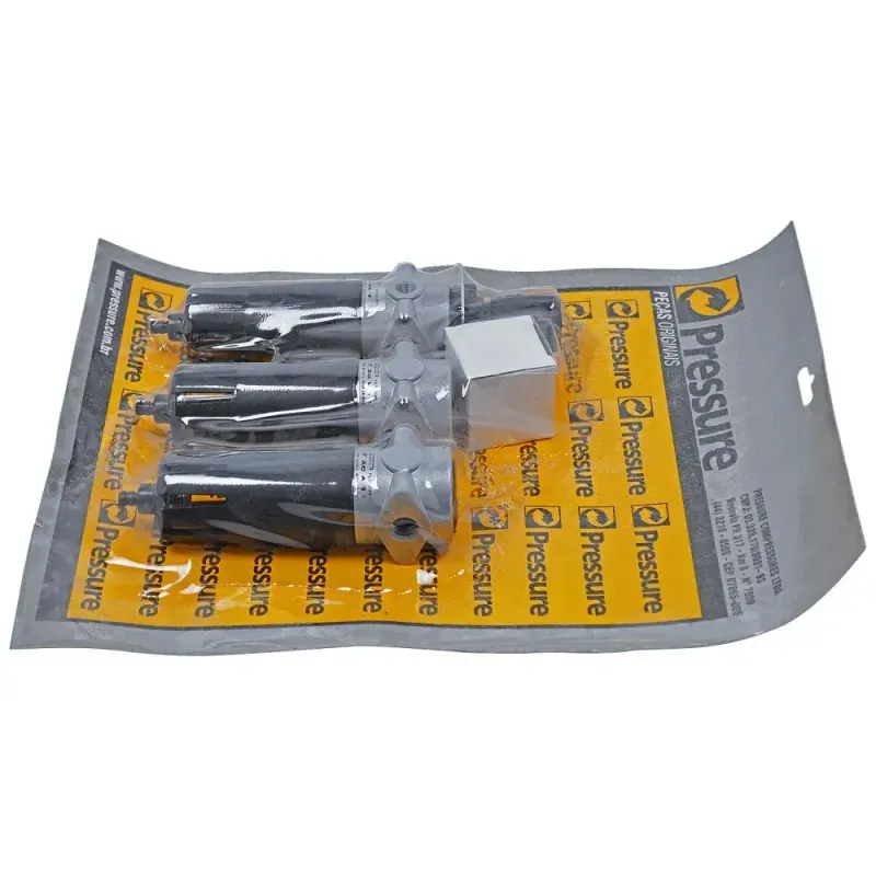 Filtro-Regulador-De-Ar-Odontologico-Triplo-Mini-1-4--Cj031-m-Pressure
