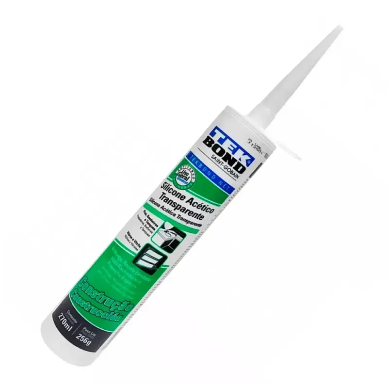 Silicone-Acetico-Transparente-270ml-256g-Tekbond