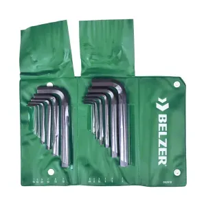 Jogo de Chave Allen 1/16 a 1/2" 12 Peças Belzer/Sata