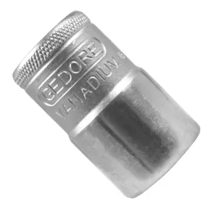 Chave Soquete 17 mm Estriado Encaixe 1/2" Gedore