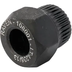 108001 Raven - Soquete Especial Estriado Com 33 Dentes e Sextavado De 22 mm Para Polia
