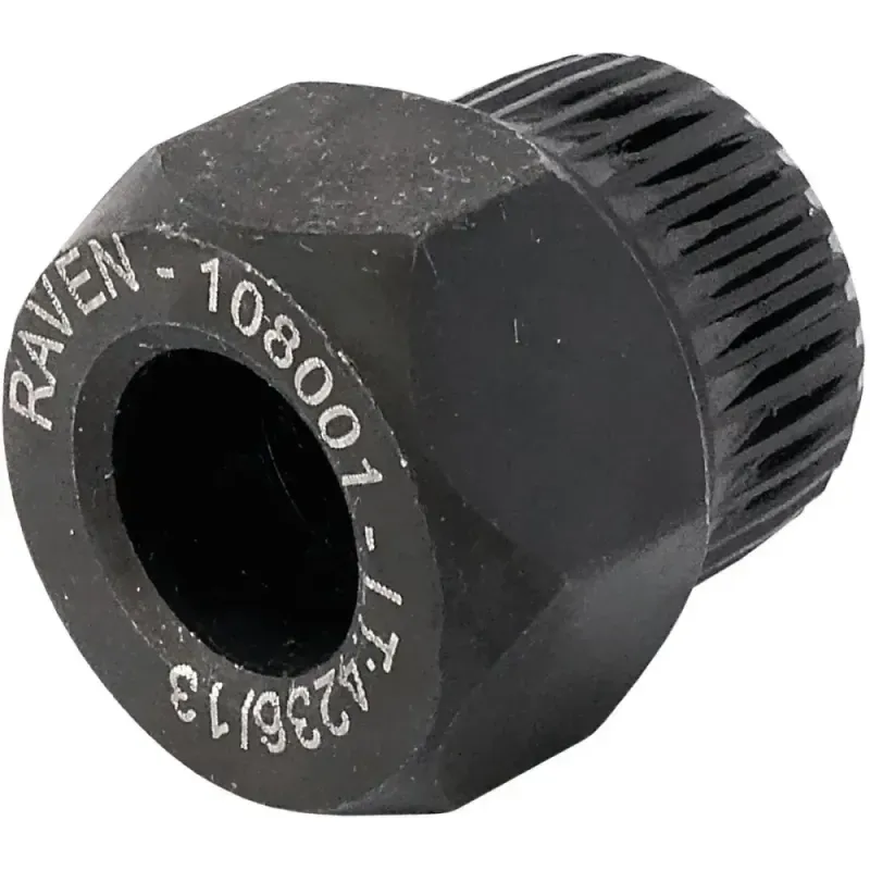 108001-Raven---Soquete-Especial-Estriado-Com-33-Dentes-e-Sextavado-De-22-mm-Para-Polia