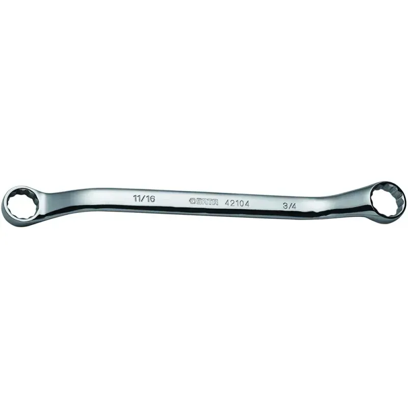 Chave-Estrela-Espelhada-Aco-Cromo-Vanadio 16x18mm-Sata