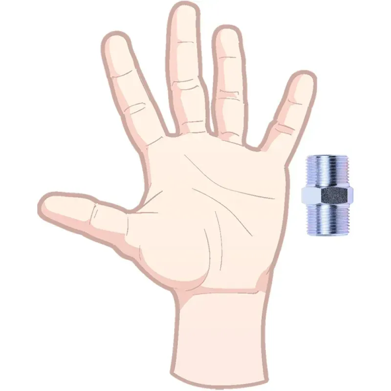 Niple-Reto-3-4-x-3-4-Bicromada-BSP-Conelub