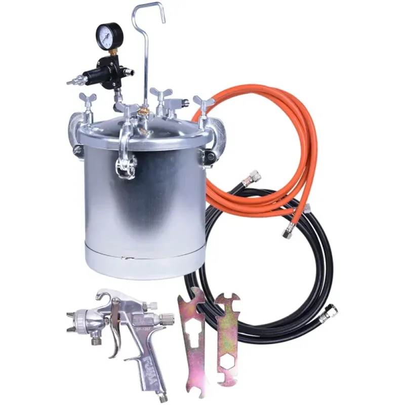 Tanque-De-Pintura-10L-AS-1180A-Com-Pistola-De-Pintura-SP1005-Puma