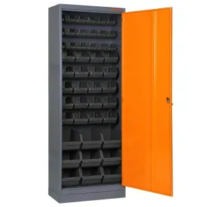 Armário Gaveteiro Misto Azul 2867A Presto - Com 47 Gavetas