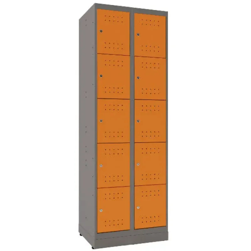 Armario-Guarda-Volumes-6155F-Presto---Duplo-10-Portas-Com-Fechadura