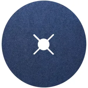 Disco De Lixa Em Fibra 7" (180mm) G80 Azul Best For Metal Bosch