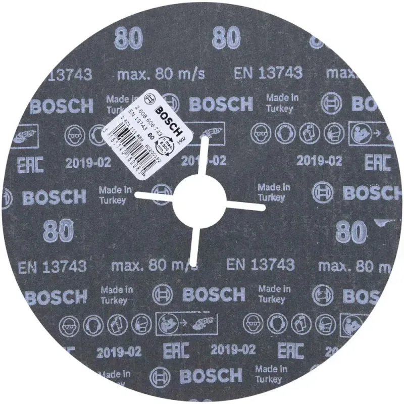 Disco-De-Lixa-Em-Fibra-7---180mm--G80-Azul-Best-For-Metal-Bosch