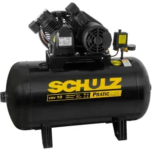 Compressor De Ar 10 Pés 100L 2CV Pratic Air Schulz