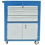 Carro-para-Ferramentas-C063-Gavetas-e-2-Portas-Azul-Fercar
