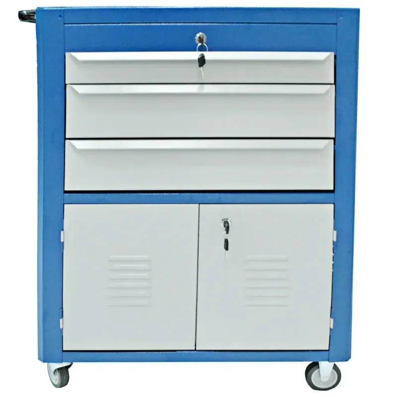 Carro-para-Ferramentas-C063-Gavetas-e-2-Portas-Azul-Fercar