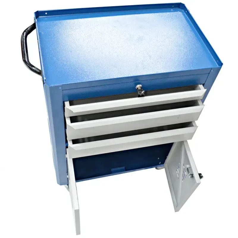 Carro-para-Ferramentas-C063-Gavetas-e-2-Portas-Azul-Fercar
