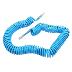 Mangueira Espiral PU 8mm x 10m Com Terminal Macho 1/4" ESPU100 Schweers