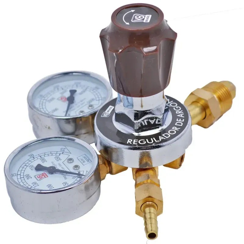 Regulador-de-Pressao-Argonio-em-Latao-Forjado-V8-Brasil