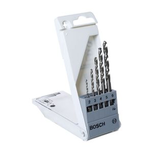 Jogo Broca para Metal Aço Rápido HSS-G 2-6mm HEX 5 peças Bosch