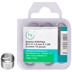 Jogo De Rosca Postiça M12X1mm Hansatecnica - 10 Peças