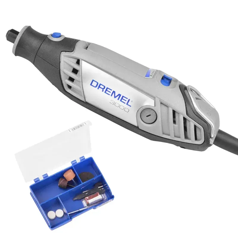 Micro-Retifica-3000-com-10-Pecas-33000rpm-120W-127V-Dremel