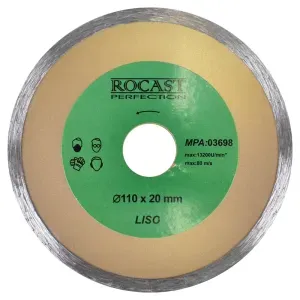 Disco Diamantado Liso 110x20mm Cerâmicas E Esmaltados Rocast
