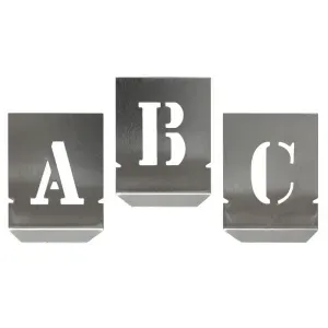 Gabarito de Letras Para Pintura Com 20mm Noll - 27 Peças