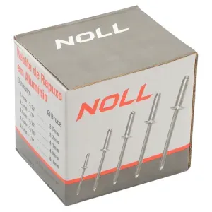 Rebite de Repuxo de Alumínio 4,8 x 10mm Noll - 500 Peças