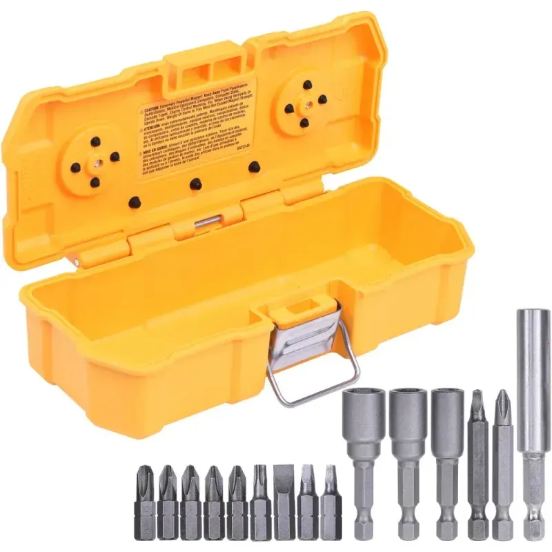 Jogo-de-Ponta-Bits-com-Estojo-Magnetico-com-15-Pecas-DeWalt