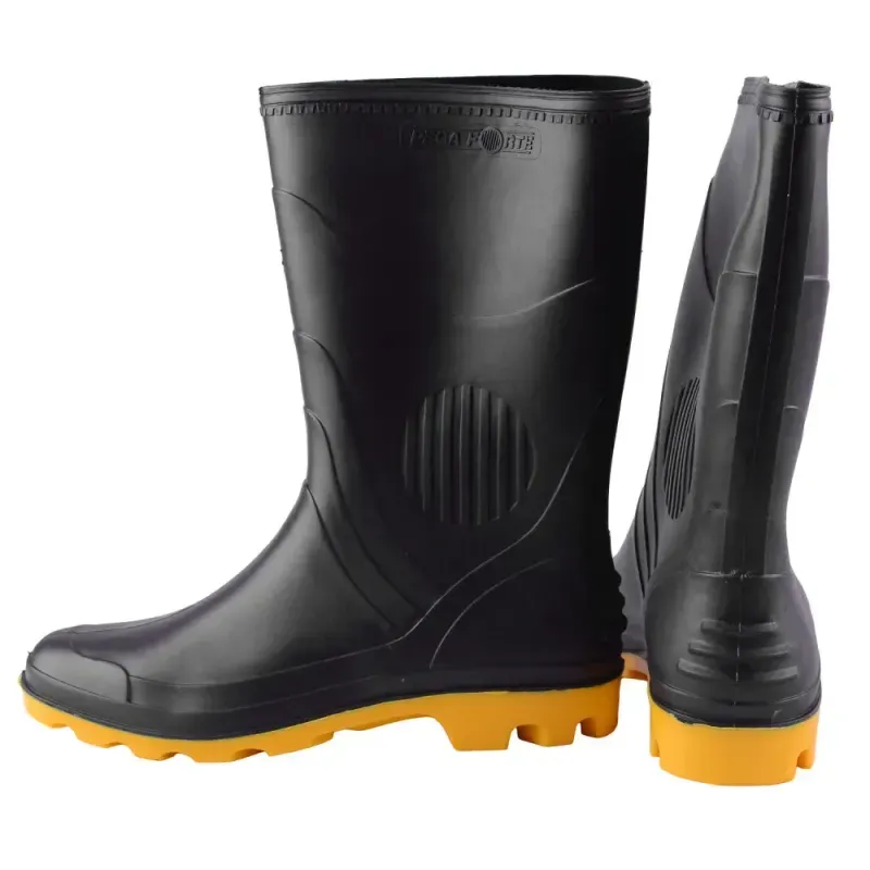 Bota-de-PVC-Preta-Com-Amarela-Nº42-340-Pega-Forte-Grendene