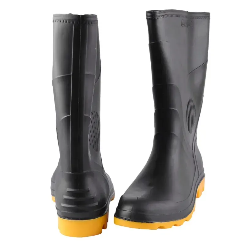 Bota-de-PVC-Preta-Com-Amarela-Nº42-340-Pega-Forte-Grendene