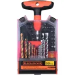 Kit-de-Parafusar-e-Furar-com-50-Pecas Black-Decker