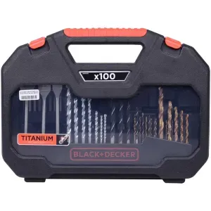 Jogo de Furar e Parafusar com 100 Peças Black&Decker