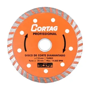 Disco Diamantado Profissional 110mmX20mm Cortag
