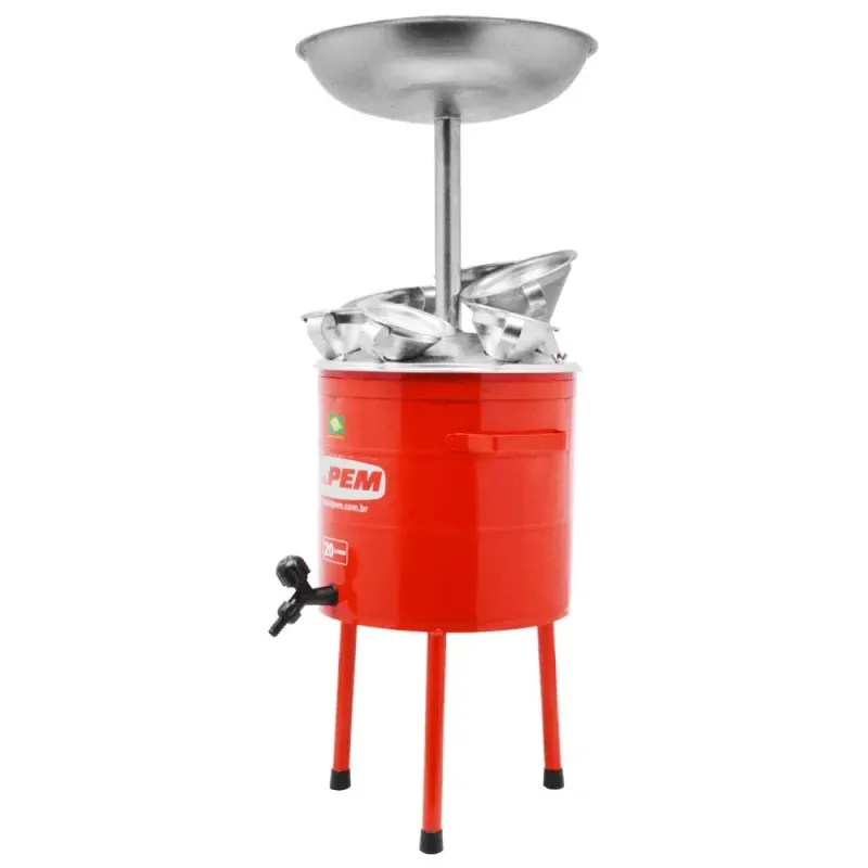 Pingadeira-de-Oleo-para-20L-com-6-Funis-PO20F6-Metal-Pen
