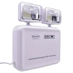 Luminária de Emergência LED 1200 Luméns Segurimax - Bivolt