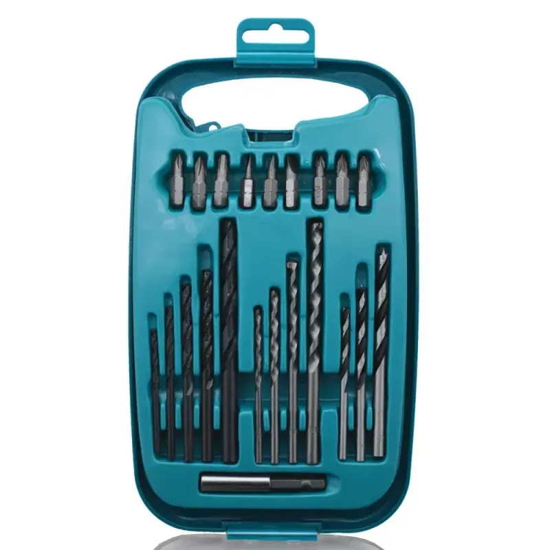 -Jogo-de-Brocas-e-Bits-para-Metal-e-Madeira-22-Pecas-Makita