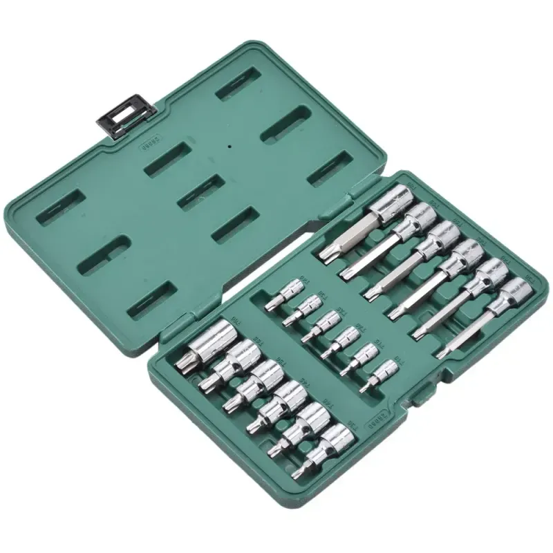 Jogo-de-Soquetes-com-Bits-Torx-18-pecas-1-4--1-2”-Sata