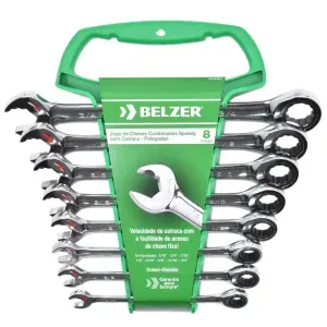 Jogo de Chaves Combinadas C/Catraca Speedy 8 Pçs Belzer/Sata