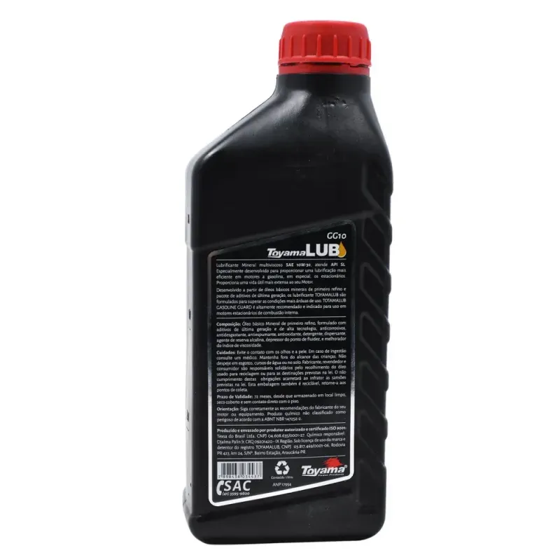 Oleo-para-Motor-4-Tempos-a-Gasolina-1LT-10W30-SL-GG10-Toyama