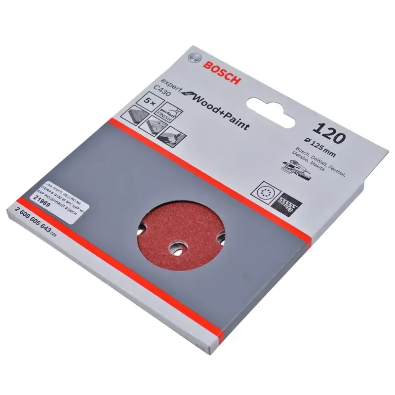 Lixa-Disco-Velcro-Para-Madeira-5-Pecas-125Mm-G120-Bosch