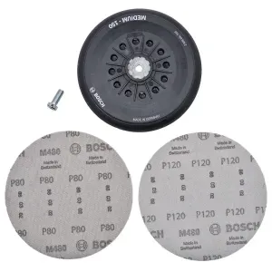 Base Disco Velcro Multifuros 150mm P/ Lixadeira GEX150 Bosch
