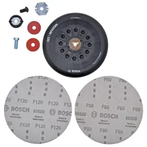 Base de Disco Com Velcro Multifuros Lixadeira 150mm Bosch