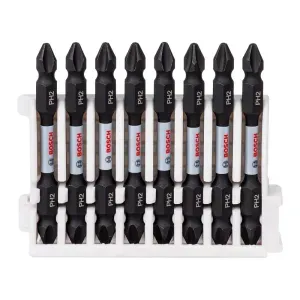 Ponta Bits Dupla Phillips PH2 65mm Impact Control Bosch 8 Peças