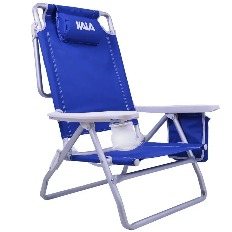 Cadeira-de-Praia-Reclinavel-com-Bolsa-Termica-Azul-136Kg-Kala