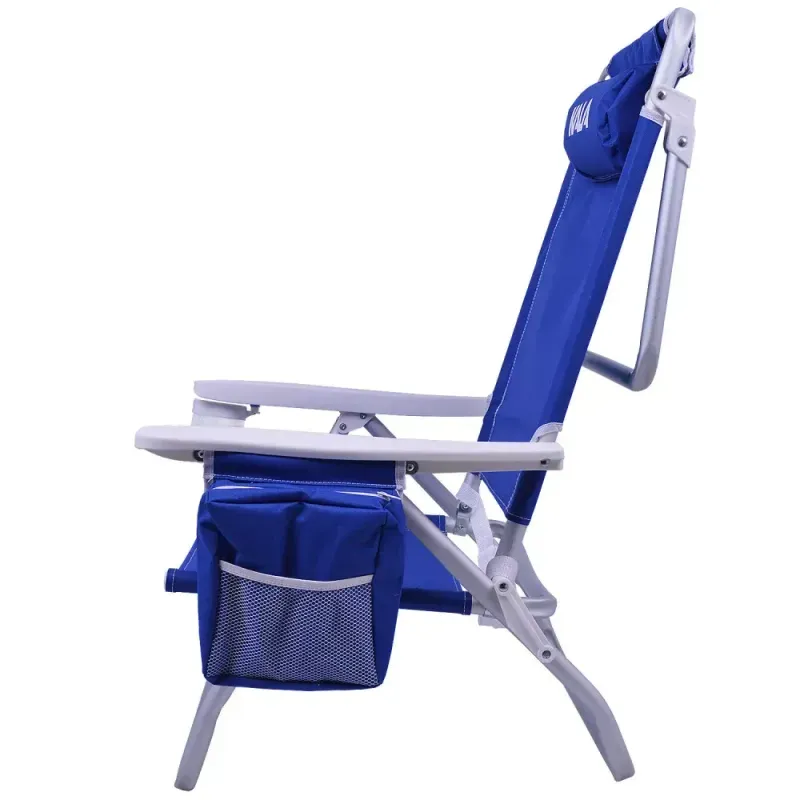 Cadeira-de-Praia-Reclinavel-com-Bolsa-Termica-Azul-136Kg-Kala