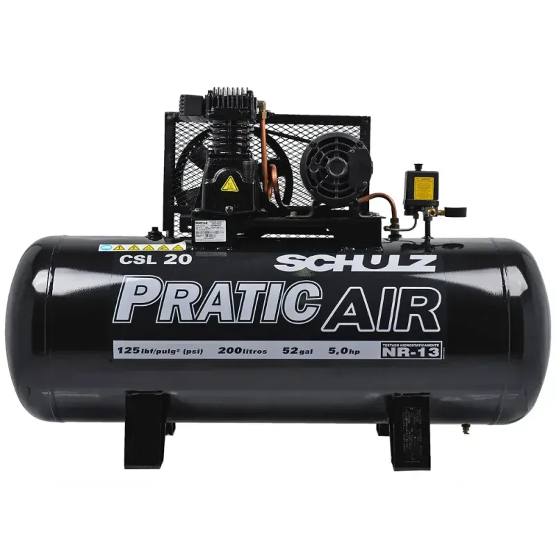 Compressor-Ar-20-Pes-200L-Pratic-Air-CSL-220-380V-Schulz