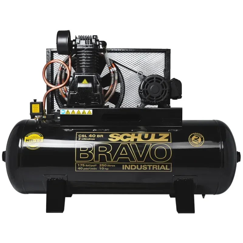 Compressor-de-Ar-40-Pes-250L-BRAVO-CSL-220-380V-Schulz