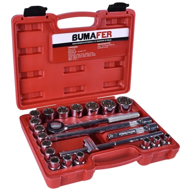 Jogo-de-Soquetes-Estriados-1-2--8-32mm-com-22-Pecas-Bumafer