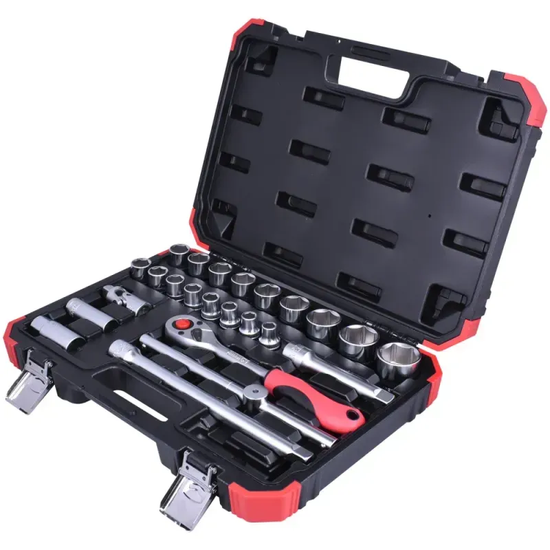 Jogo-de-Soquetes-Sextavados-24-Pecas-R69003024-Gedore-Red
