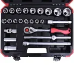Jogo-de-Soquetes-Sextavados-24-Pecas-R69003024-Gedore-Red
