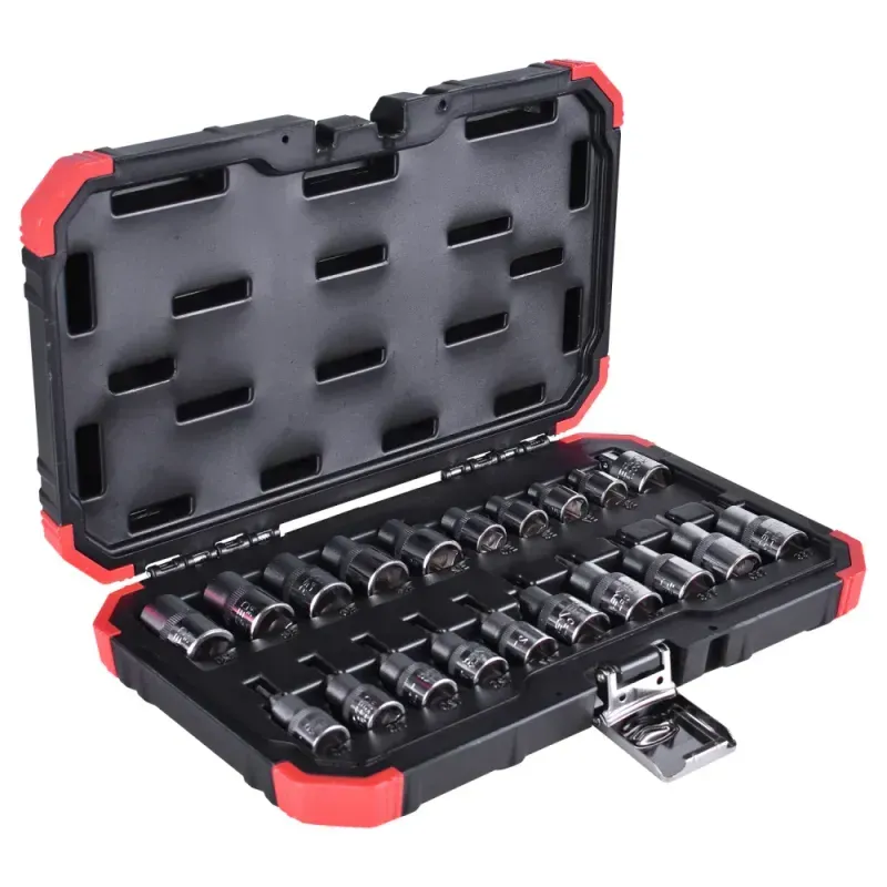 Jogo-De-Soquetes-3-8--Mais-1-2--TX-Com-20Pcs-Gedore-Red