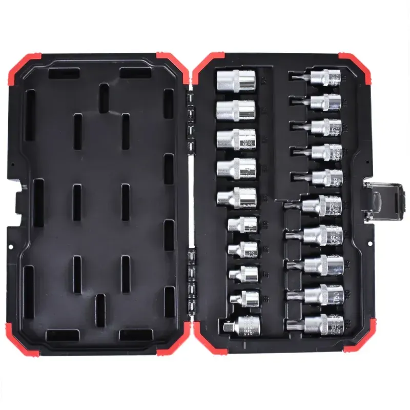 Jogo-De-Soquetes-3-8--Mais-1-2--TX-Com-20Pcs-Gedore-Red